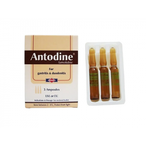 ANTODINE 20 MG / 2 ML ( FAMOTIDINE ) 3 IM / IV AMPOULES